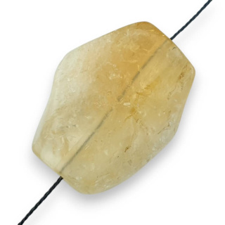 Citrine slice with a hole 33x25 mm no 30