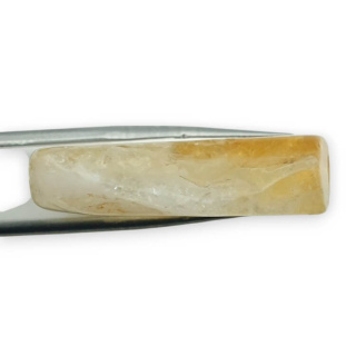 Citrine slice with a hole 33x25 mm no 30