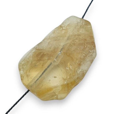 Citrine slice with hole 34x22 mm no 26 Citrine slice with hole 34x22 mm no 26