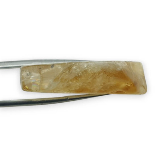 Citrine slice with hole 34x22 mm no 26