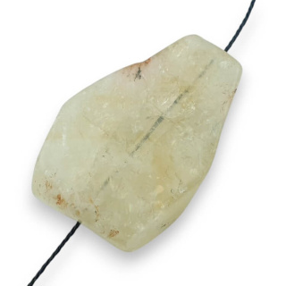 Citrine slice with a hole 34x23 mm No 8