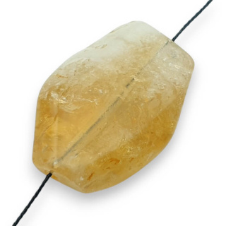 Citrine slice with hole 34x25 mm no 7