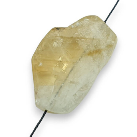 Citrine slice with hole 36x22 mm no 3 Citrine slice with hole 36x22 mm no 3