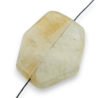 Citrine slice with hole 36x30 mm no 13