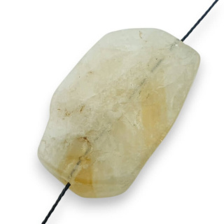 Citrine slice with hole 37x23 mm no 23