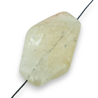 Citrine slice with a hole 38x24 mm No 4