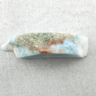 Larimar cut raw 35x16 mm No. 266
