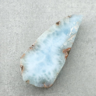 Larimar cut raw 35x17 mm No. 240