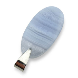 Agat blue lace pendant 20x13 mm nr G72