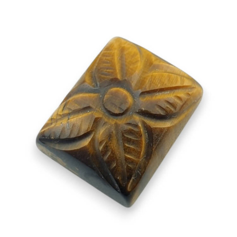 Tiger's eye carving cabochon 21x17 mm no. 12 Tiger's eye carving cabochon 21x17 mm no. 12