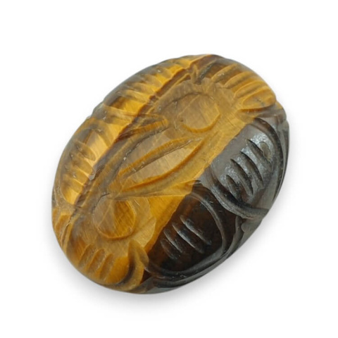 Tiger's eye cabochon carving 24x18 mm no. 13 Tiger's eye cabochon carving 24x18 mm no. 13