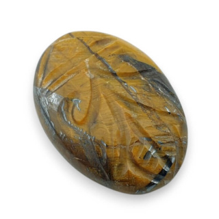 Tiger's eye cabochon carved 27x19 mm no. 9