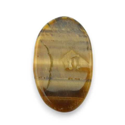 Tiger's eye carved cabochon 28x17 mm no 14 Tiger's eye carved cabochon 28x17 mm no 14