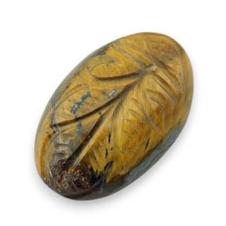 Tiger's eye carved cabochon 28x18 mm no. 20