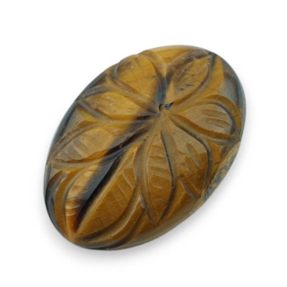 Tiger's eye cabochon carving 28x19 mm no 17
