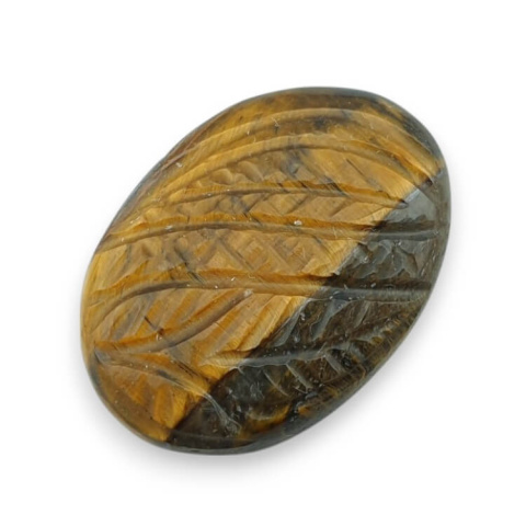 Tiger's eye carved cabochon 28x20 mm no 6 Tiger's eye carved cabochon 28x20 mm no 6