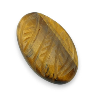 Tiger's eye carved cabochon 29x17 mm no 16