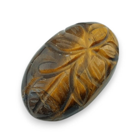 Tiger's eye carving cabochon 29x18 mm no. 5 Tiger's eye carving cabochon 29x18 mm no. 5