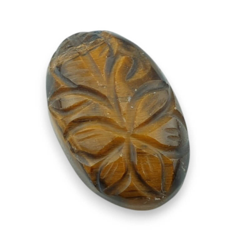 Tiger's eye carving cabochon 29x18 mm no. 5 Tiger's eye carving cabochon 29x18 mm no. 5