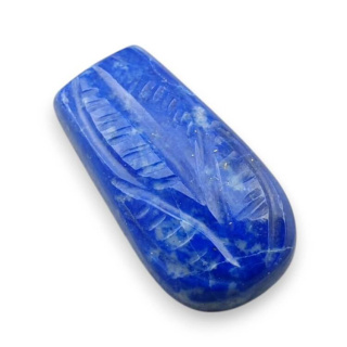 Lapis lazuli cabochon carved 24x13 mm no 29