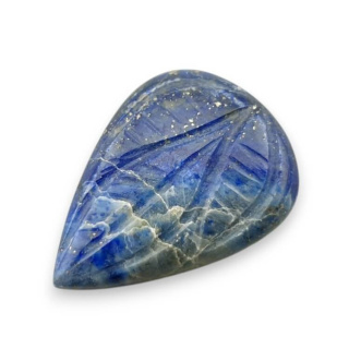 Lapis lazuli cabochon carved 25x18 mm no 6