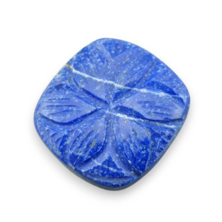 Lapis lazuli cabochon carved 26x25 mm no 17