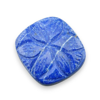Lapis lazuli cabochon carved 26x25 mm no 17