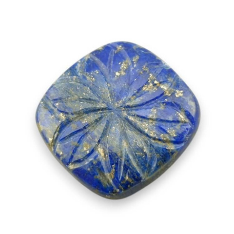 Lapis lazuli cabochon carved 26x25 mm no 4 Lapis lazuli cabochon carved 26x25 mm no 4