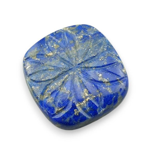 Lapis lazuli cabochon carved 26x25 mm no 4 Lapis lazuli cabochon carved 26x25 mm no 4