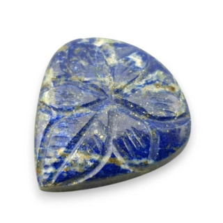 Lapis lazuli cabochon carved 27x25 mm no 1
