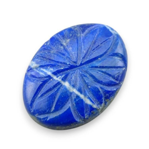 Lapis lazuli carved cabochon 28x20 mm no 18 Lapis lazuli carved cabochon 28x20 mm no 18