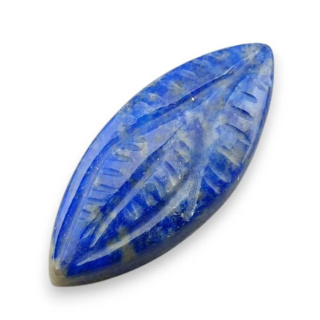 Lapis lazuli cabochon carved 29x12 mm no 31