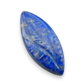 Lapis lazuli cabochon carved 29x12 mm no 31
