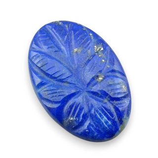 Lapis lazuli cabochon carved 29x19 mm no 19