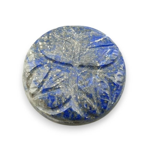 Lapis lazuli carved cabochon fi 22 mm no 14 Lapis lazuli carved cabochon fi 22 mm no 14