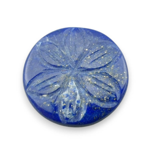 Lapis lazuli carved cabochon dia. 25 mm no 13 Lapis lazuli carved cabochon dia. 25 mm no 13