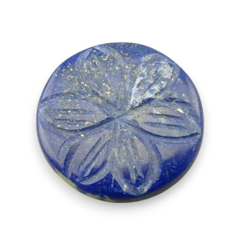 Lapis lazuli carved cabochon dia. 25 mm no 13 Lapis lazuli carved cabochon dia. 25 mm no 13