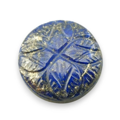Lapis lazuli carved cabochon fi 26 mm no 21 Lapis lazuli carved cabochon fi 26 mm no 21