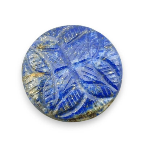 Lapis lazuli carved cabochon dia. 28 mm no 8 Lapis lazuli carved cabochon dia. 28 mm no 8
