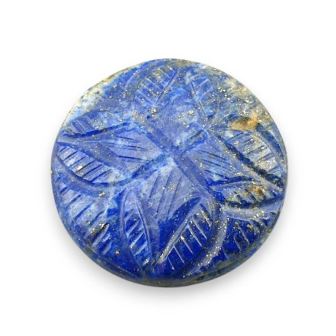 Lapis lazuli carved cabochon dia. 28 mm no 8 Lapis lazuli carved cabochon dia. 28 mm no 8