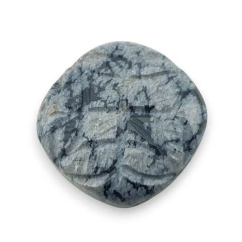 Snow obsidian carved cabochon 24x24 mm no 12 Snow obsidian carved cabochon 24x24 mm no 12