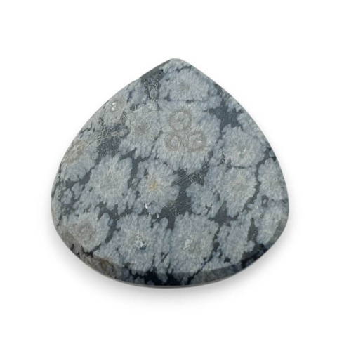 Snow obsidian carved cabochon 24x24 mm no 7 Snow obsidian carved cabochon 24x24 mm no 7