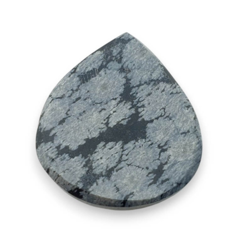 Snow obsidian cabochon carved 26x23 mm no 30 Snow obsidian cabochon carved 26x23 mm no 30