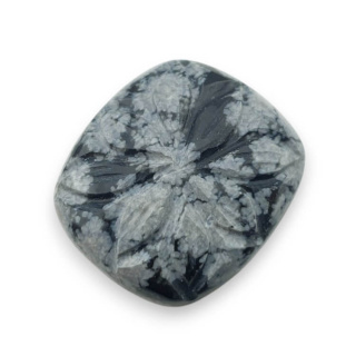 Snow obsidian cabochon carving 26x23 mm no. 9