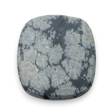 Snow obsidian cabochon carved 26x23 mm no 9 Snow obsidian cabochon carved 26x23 mm no 9