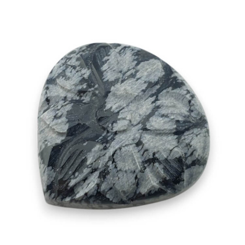 Snow obsidian cabochon carved 27x27 mm no. 8 Snow obsidian cabochon carved 27x27 mm no. 8