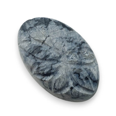 Snow obsidian carved cabochon 28x17 mm no 22 Snow obsidian carved cabochon 28x17 mm no 22