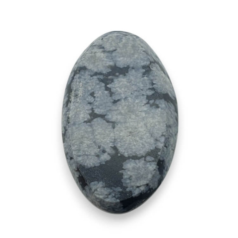 Snow obsidian carved cabochon 28x17 mm no 22 Snow obsidian carved cabochon 28x17 mm no 22