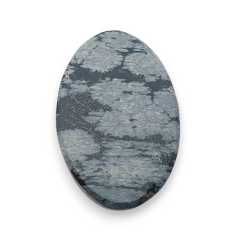 Snow obsidian carved cabochon 28x18 mm no 23 Snow obsidian carved cabochon 28x18 mm no 23
