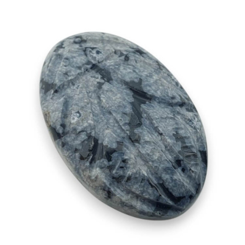 Snow obsidian carved cabochon 28x18 mm no 32 Snow obsidian carved cabochon 28x18 mm no 32